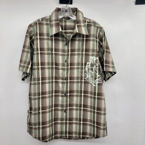 Rusty Plaid Shirt Mens M NEW